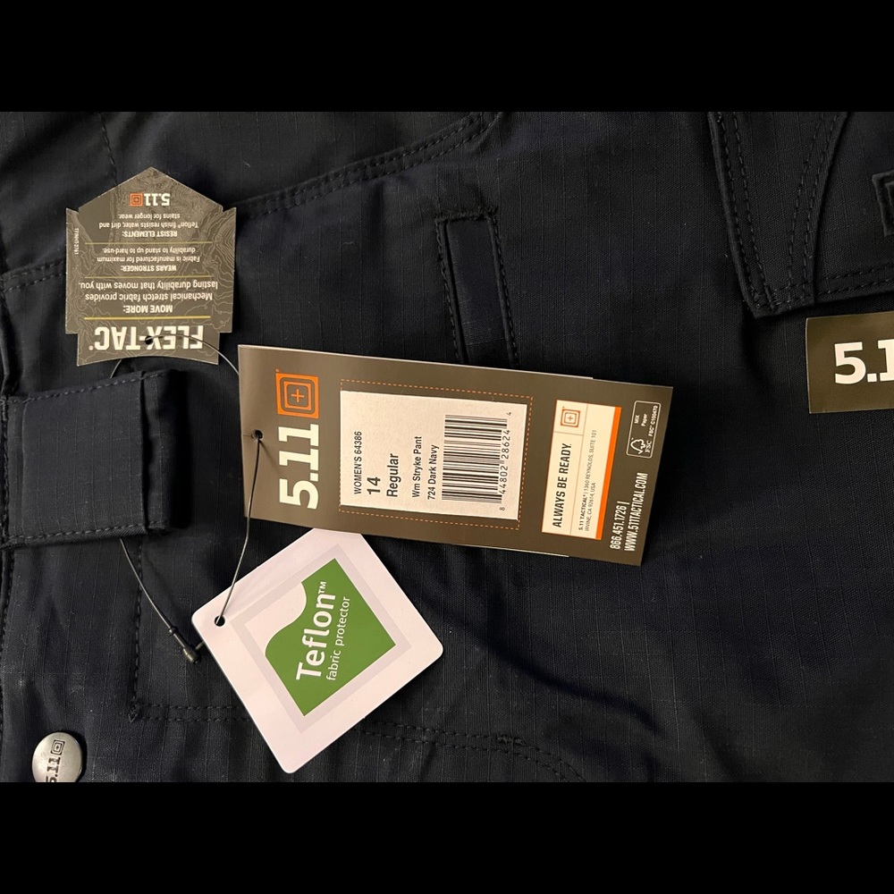 5.11 STRYKE WOMEN'S PANT DETAILS (DARK NAVY/BLUE)